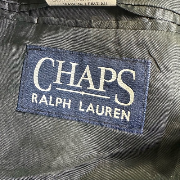 Chaps Ralph Lauren Wool Blend Dark Gray Blazer - Picture 14 of 16
